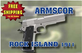 Free Shipping on all Rock Island 1911's at Centerfire Systems