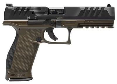 Walther PDP Full Size 9mm 5" OD Green Frame 10Rd - $499.99 (FREE Shipping over $250, Firearms $13.95 Flat S/H)
