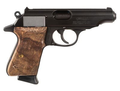 Walther PP 380ACP 3.9" 7-Rnd with Black Finish and Walnut Grips - $749.99