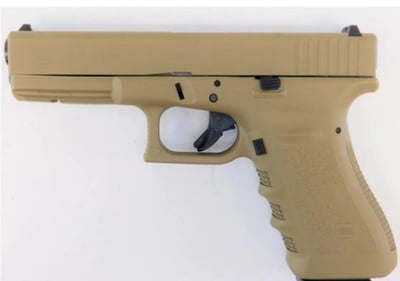 Glock 17 Gen 3 Flat Dark Earth 9mm 4.49" Barrel 17-Rounds with Contrast Sights - $649 