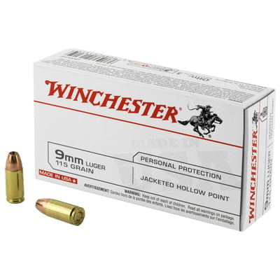 Winchester USA 9MM 115gr Jacketed Hollow Point 500 rds - $165 (Free S/H)