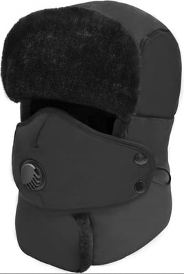 Winter Trapper Hat for Men & Women, Trooper Hunting Russian Fur Hat with Ear Flap & Mask Aviator Ushanka for Cold Weather (6 Colors) - from $13.99 + FREE Shipping