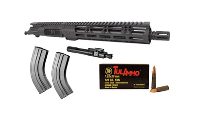 Wolverine Series Bundle Pack - 10.5" Nitride Upper Receiver / 7.62x39 BCG / Magazines & 200 Rds Of AMMO - $499.99 