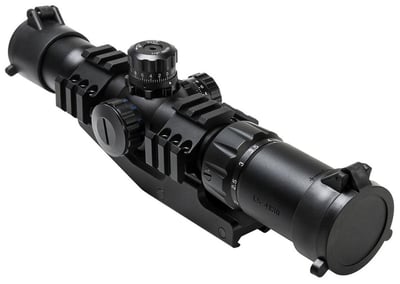 NcStar 1.5-4X30 Tactical Tri-color illuminated RGB Reticle Scope with 30mm Cantilever Mount - $59.95 
