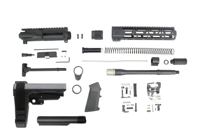 Zaviar Firearms 5.56 Nato 10.5" Nitride Builder Kit / 1:8 Twist / 10" MLOK Handguard / SBA3 - $315.99