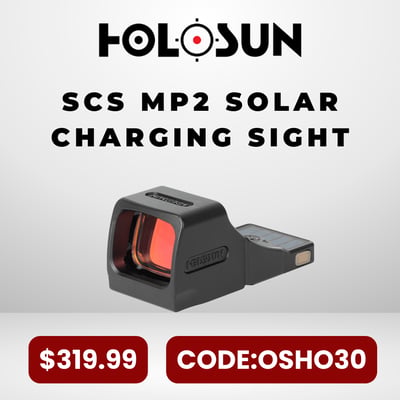 Holosun SCS MP2 Solar Charging Sight - $319.99 