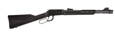 Rossi Rio Bravo 22 Long Rifle Lever Action Rifle - Blue/Black, 18" Barrel, 15+1 Rounds, Synthetic, Polymer Stock - $247.19  (Free Shipping on Firearms)