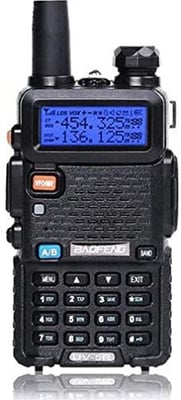 Baofeng UV-5R Two Way Radio Dual Band 144-148/420-450Mhz Walkie Talkie 1800mAh Li-ion Battery (Black) - $16.05 + FREE Shipping