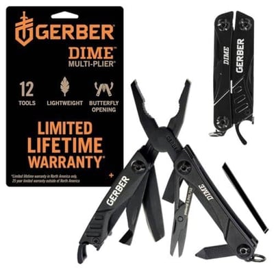 35% OFF Gerber Gear Dime 12-in-1 Mini EDC Multitool Black - $22.78 + Free S/H + FREE Shipping