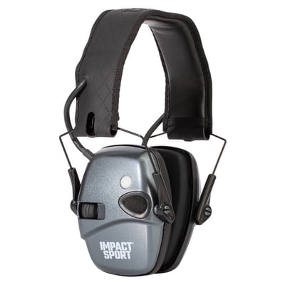 Howard Leight Impact Sport Shooting Electronic Ear Muffs with Bluetooth 21dB Charcoal Grey - $49.99