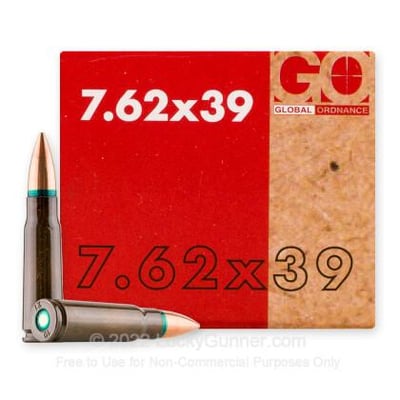 Arsenal by Global Ordnance 7.62x39 122 Grain FMJ 1000 Rounds - $400 