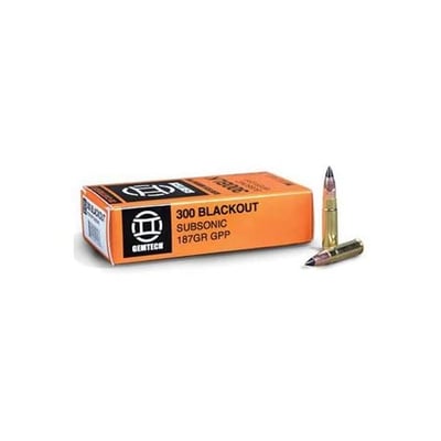 Gemtech Subsonic 300 Blackout 187 Grain Polymer Tip - $17.64 (Free S/H on Firearms)