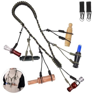  Duck Call Lanyard, Duck Hunting Accessories with Comfort Neck, Holds 11 Duck Calls and 2 Keychains - $12.79 After Code “QXRNR5NG” (20%OFF) (Free S/H over $25)