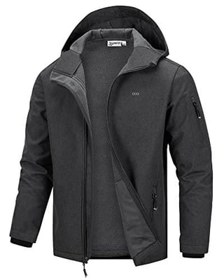 33,000ft Men's Hooded Softshell Jacket Waterproof Lightweight Insulated Windbreaker Fleece Lined Rain Shell Jacket (9 Colors) - $47.99 + FREE Shipping