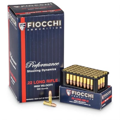 Fiocchi .22 LR 40-Gr. CP 500 Rnds - $50.34 (Buyer’s Club price shown - all club orders over $49 ship FREE)