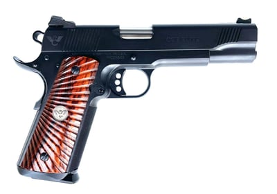 Wilson Combat CQB Elite Pistol 45 ACP 5 in Fiber Optic Cocobolo Grips Black Armor-Tuff 8 Rds - $3299 ($16.95 Firearms, $11.99 Accessories)