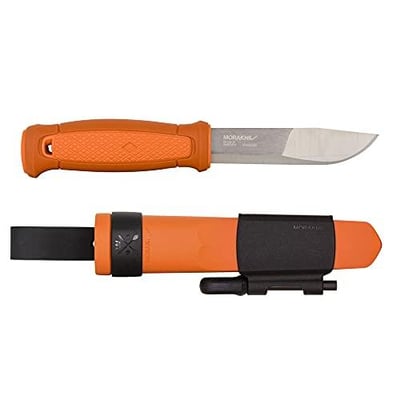 Morakniv Kansbol Stainless Steel Fixed-Blade Survival Knife With Sheath and Fire Starter, Burnt Orange, 4.3" - $43 + FREE Shipping