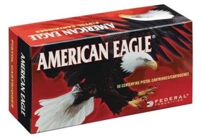 Federal American Eagle 9mm 115gr, Full Metal Jacket, 50rd/Bx - $17.05