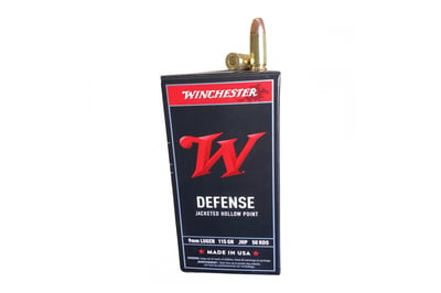 Winchester Jacketed Hollow Point 9mm Ammo 115 gr 50 Round Box - USA9JHP - $21.99 