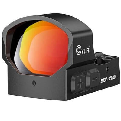 45% off CVLIFE BearMight Auto-Brightness Red/Green Dot Sight for RMS RMSc, 3 MOA Dot Motion Awake Reflex Sight Optic Scope for Compact Pistol, 5000G Shockproof & Waterproof, Adapter for MOS/RMR/Picatinny w/code KQOKSESC + FREE Shipping
