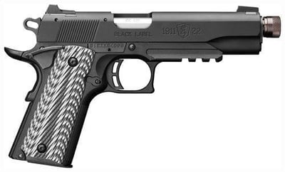 Browning 1911-22 Suppressor Ready Compact .22LR 4.25″ FS, Black, G10 Grips - $615.99 ($9.99 S/H on Firearms / $12.99 Flat Rate S/H on ammo)