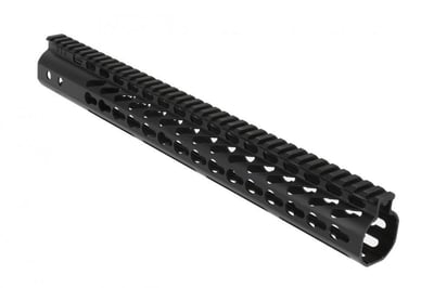 Guntec USA 15" Ultra-Lightweight Thin KeyMod Handguard - Black - $44.77