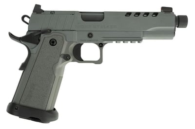 Tisas 1911 Night Stalker DS OR 9mm 5" 17rd Pistol, Platinum Grey Cerakote - $599.99 