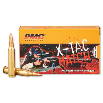 PMC .223 Remington 20 Rounds, X-TAC Match OTM, 77 Grain - $34.09