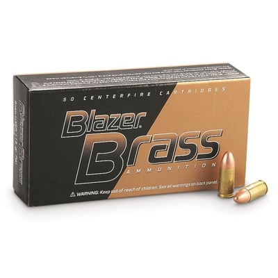 CCI Blazer Brass 9mm FMJ-RN 115 Grain 250 Rounds - $59.80 (Buyer’s Club price shown - all club orders over $49 ship FREE)