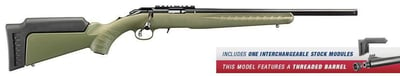 Ruger American Rimfire OD Green/Black .22LR 18-inch 10Rds w/ Threaded Barrel - $364.99 ($9.99 S/H on Firearms / $12.99 Flat Rate S/H on ammo)