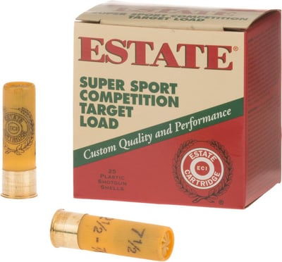 Estate Cartridge Super Sport Competition Target Load 20 Gauge Shotshells 25 rounds - $5.49