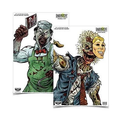 Birchwood Casey Darkotic 12" x 18" Splattering Targets Highly Visible Instant Splatter Reactive Shooting Targets - Primal Cut/Fine Print Combo (8 Targets, 4 Each) - $7.24 + FREE Shipping