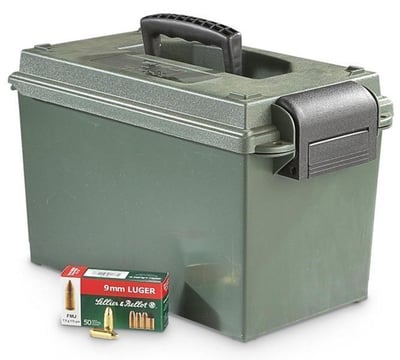 Sellier & Bellot 9mm FMJ w/ .50 cal Plastic Ammo Can 500 rds - $175.74 (Buyer’s Club price shown - all club orders over $49 ship FREE)
