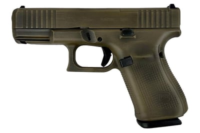 Glock 19 Gen5 MOS 9mm Pistol with Distressed Noveske Bazooka Green Finish - $699.99 
