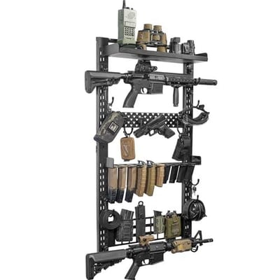 ONETIGRIS Large Gun Rack Wall Mount, Holds Up 100lbs, Gun Accessory Tray & Mag Holder 21.5"*44.1" - $59.98 + FREE Shipping