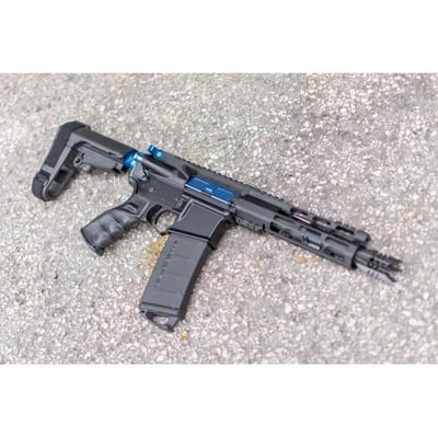 AR-15 5.56/.223 Wylde 7.5" Semi Auto Pistol Blue Accents SBA3 - $599.95