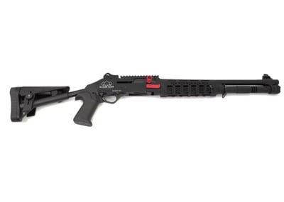 Black Aces Tactical S4 Tac Combo 18.5" 12ga Semi-Auto Shotgun, Black - $299.99