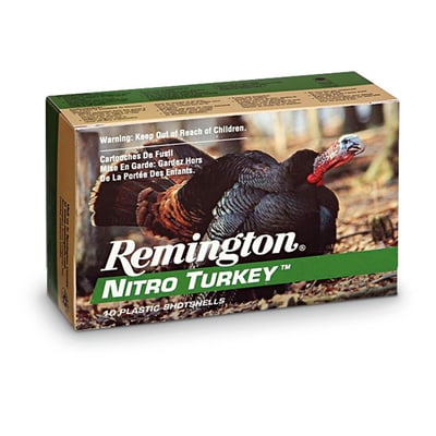 10 rounds Remington Nitro Turkey 12 Gauge Magnum Copper-plated Buffered Turkey Load, 3", #4 - #6 - $8.54 (Buyer’s Club price shown - all club orders over $49 ship FREE)