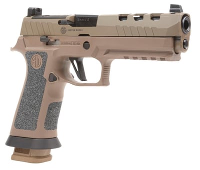 Sig P320 X5 DH3 9mm 5" Barrel Coyote Finish DH3 Custom Works O.R SS Frame TXG Grips 21rd - $1199.99 after code "WELCOME20" 