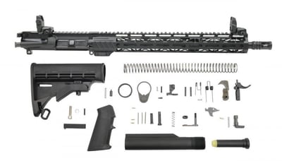 PSA 16" Mid-Length 5.56 NATO 1:7 Nitride 15" Lightweight M-Lok Classic Rifle Kit With MBUS Sight Set - $429.99 + Free Shipping