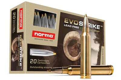 .300 Win Mag – 139 Gr – Polymer Tip Boat Tail – Norma EVOstrike – LEAD FREE 20 Rounds - $45.99 (Free S/H over $149)