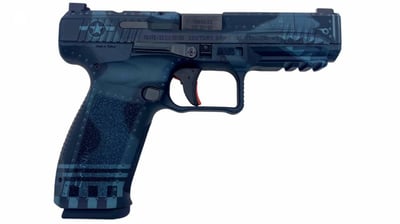 Canik METE SFT Blue Bomber 9mm, 4.5" Barrel, Blue, Optic Ready, 18+1 RD - $449.99 