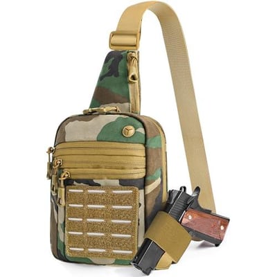 MOZETO Conceal Carry Bag for Men, Tactical Gun Sling Bag - $9.99 + FREE Shipping
