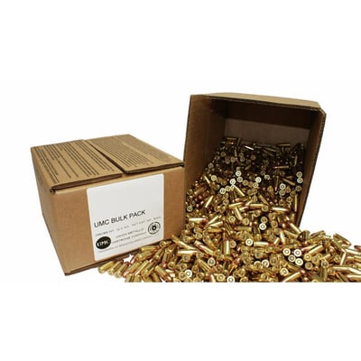 Remington UMC 9mm 115 gr. FMJ 1145 fps 500/ct (Bulk) - $114.99 