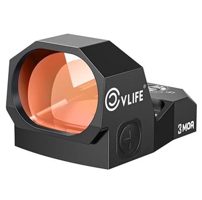 23% off CVLIFE WolfCovert Full-Sized Optic, Motion Awake Red/Green Dot Sight for RMR Cut Footprint, 28mm Large Lens, 3MOA Shockproof Open Reflex Sight, with Adapter Plate for MOS and 21mm Picatinny Base. w/code R63ENVFX + FREE Shipping