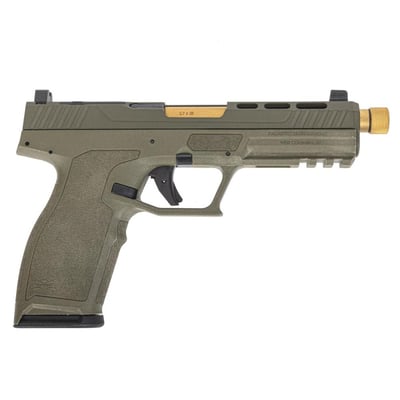 PSA 5.7 Rock Complete RK1 Optics Ready Pistol W/ Gold Barrel, Sniper Green - $399.99 