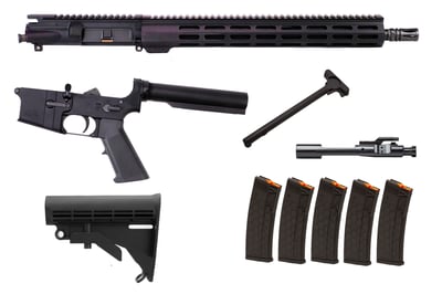 NBS 16″ 5.56 NATO Midlength Nitride M-LOK Builders Kit w/ 5 Hexmags - Build your own AR for $499.95 (Free S/H over $175)