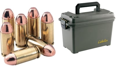 Ultramax Bulk .40 S&W 180-gr. FMJ Ammunition 1200 rounds with Dry-Storage Box - $409.99 (Free Shipping over $50)
