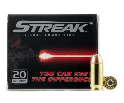 Ammo Inc Streak 230 gr Jacketed Hollow Point .45 ACP Ammo, 20rd/Box - $7.49