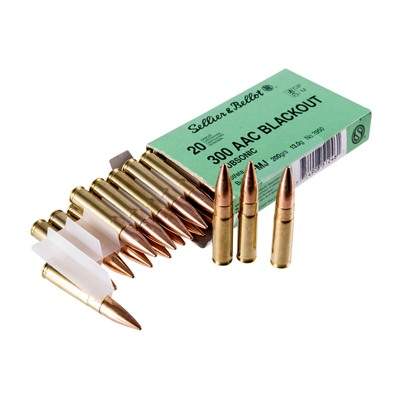 SELLIER & BELLOT - 300 AAC BLACKOUT 200GR SUBSONIC FMJ AMMO - $521.99 after code "M8Y"